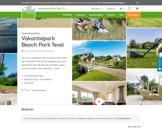 Landal Beach Park Texel Logo